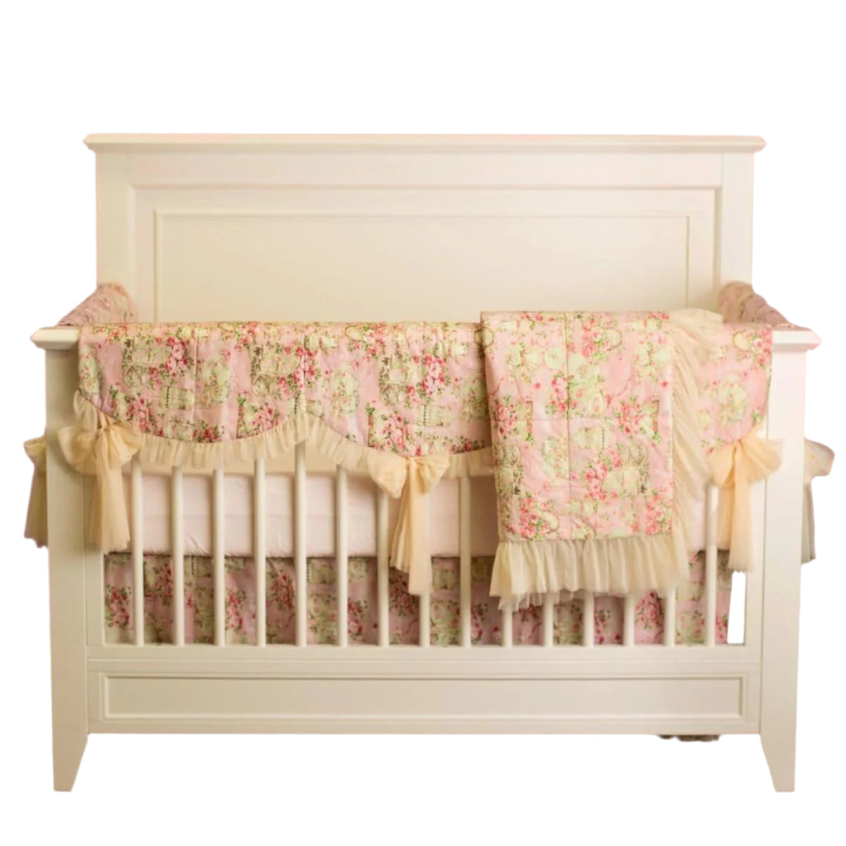 Florance Vintage Lace Complete Bedding Set Infant Newborn (Size OS)-Multicolor…