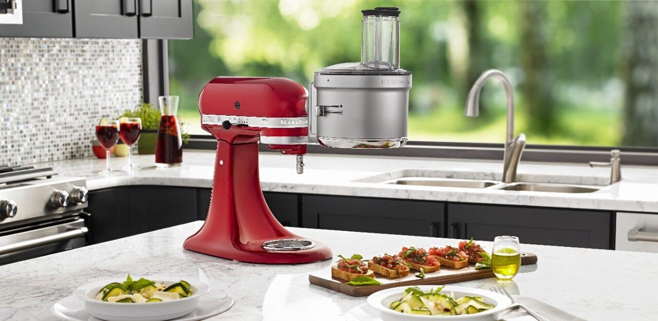 KSM2FPA Food Processor Attachment, Dicing Kit, Silver