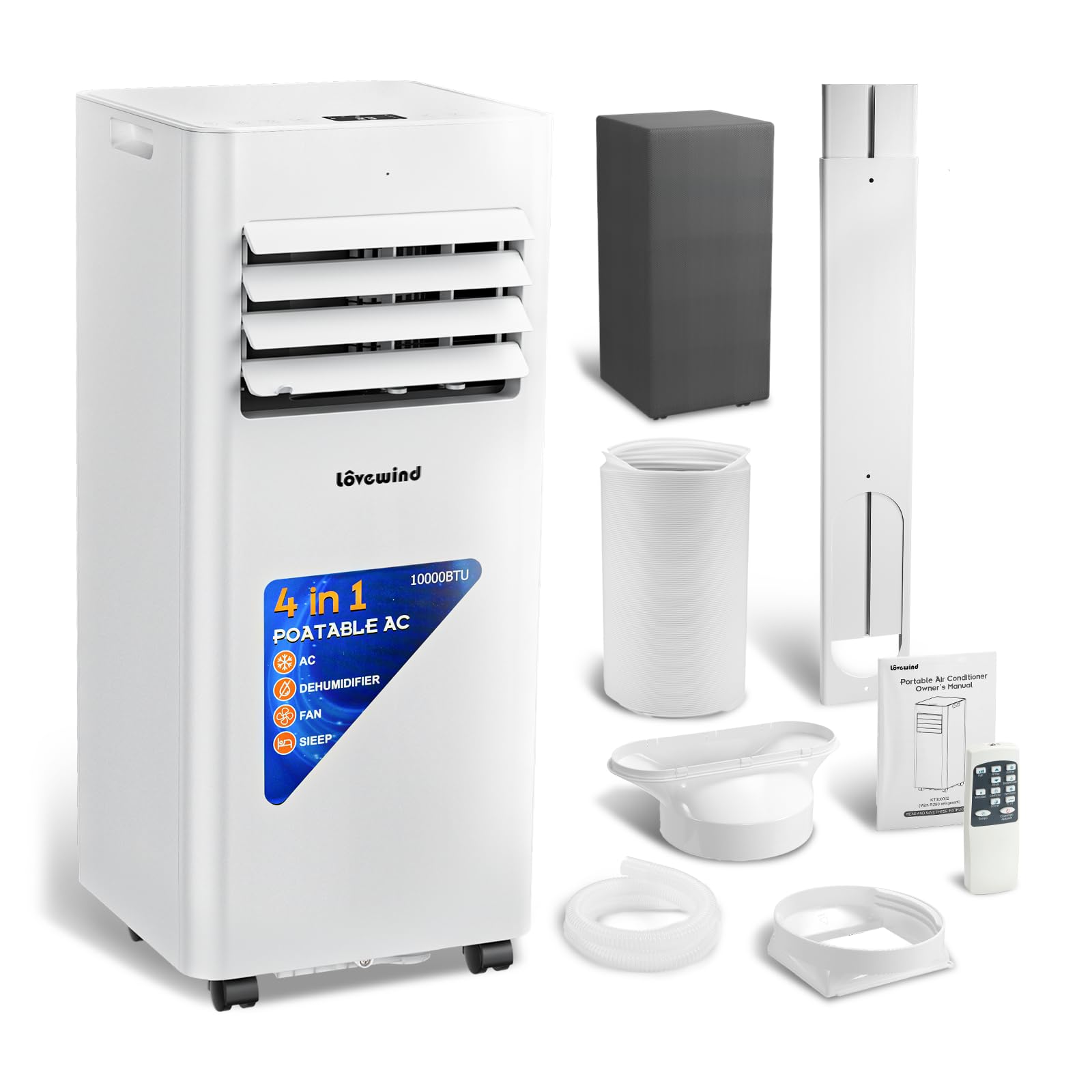 10000 BTU Portable Air Conditioners, Cool Up to 450 Sq.Ft