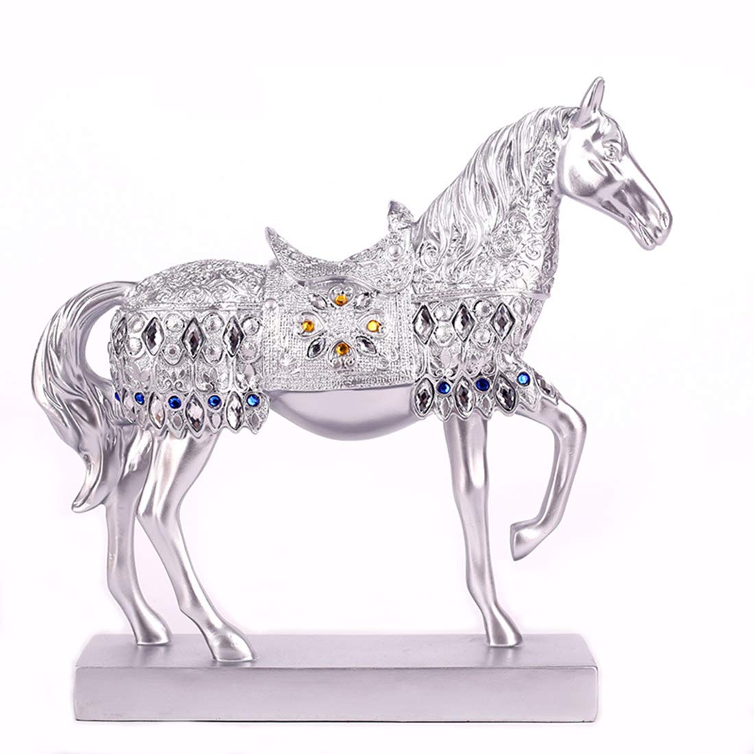 Chinese Feng Shui Horse Statue Sculpture Home Office Decoration Tabletop Decor