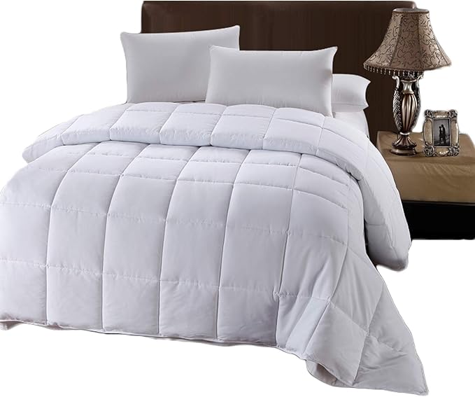 White Down Alternative Queen Comforter with Corner Tabs