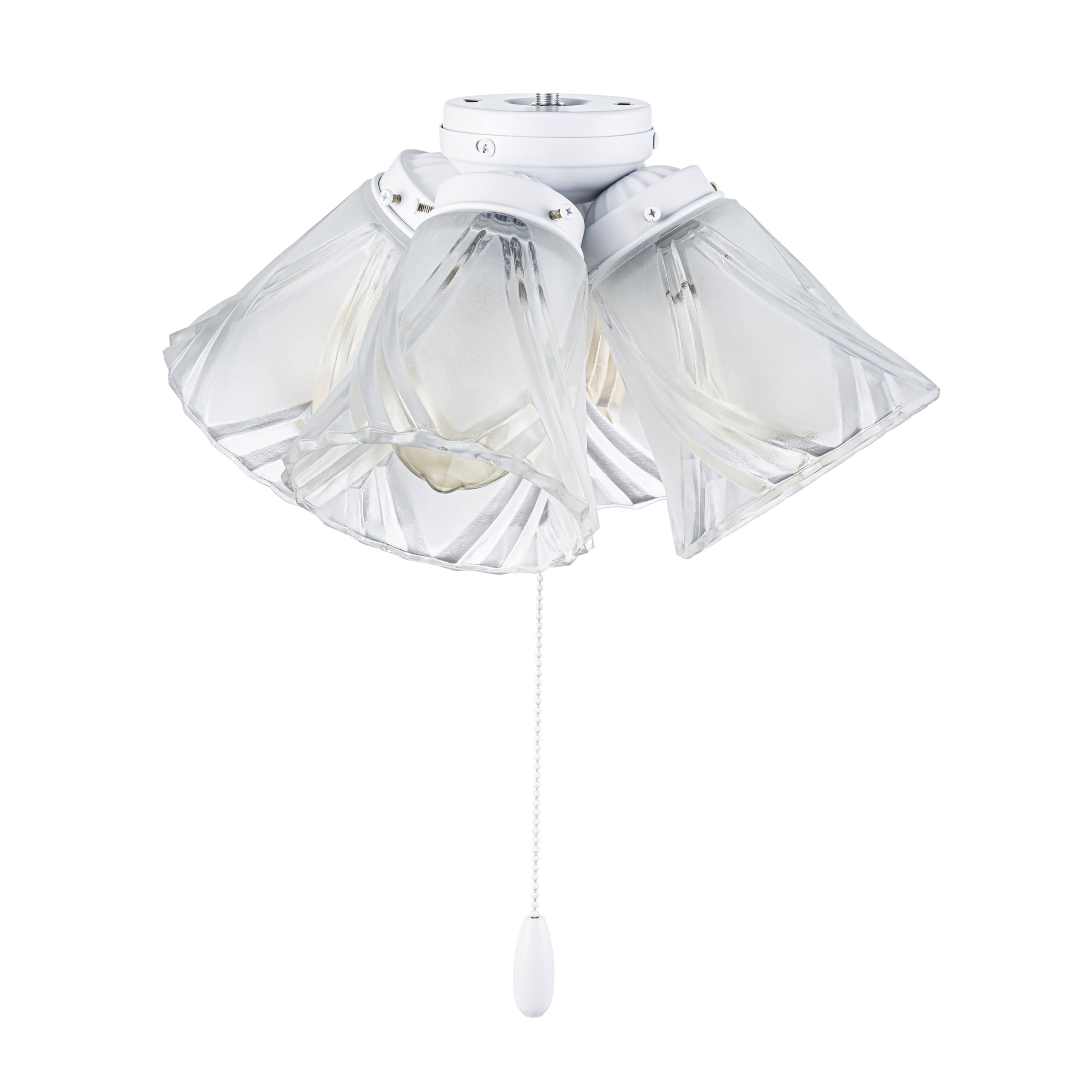 22018-3, Four-Light Ceiling Fan Light Kit with Pull Chain