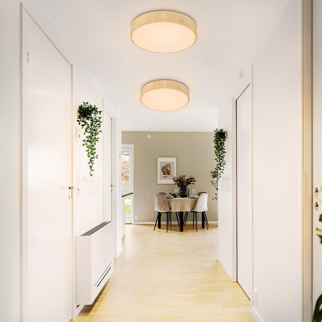 LED Flush Mount Ceiling Light Fixtures 12’’, Modern Bedroom Ceiling Lights