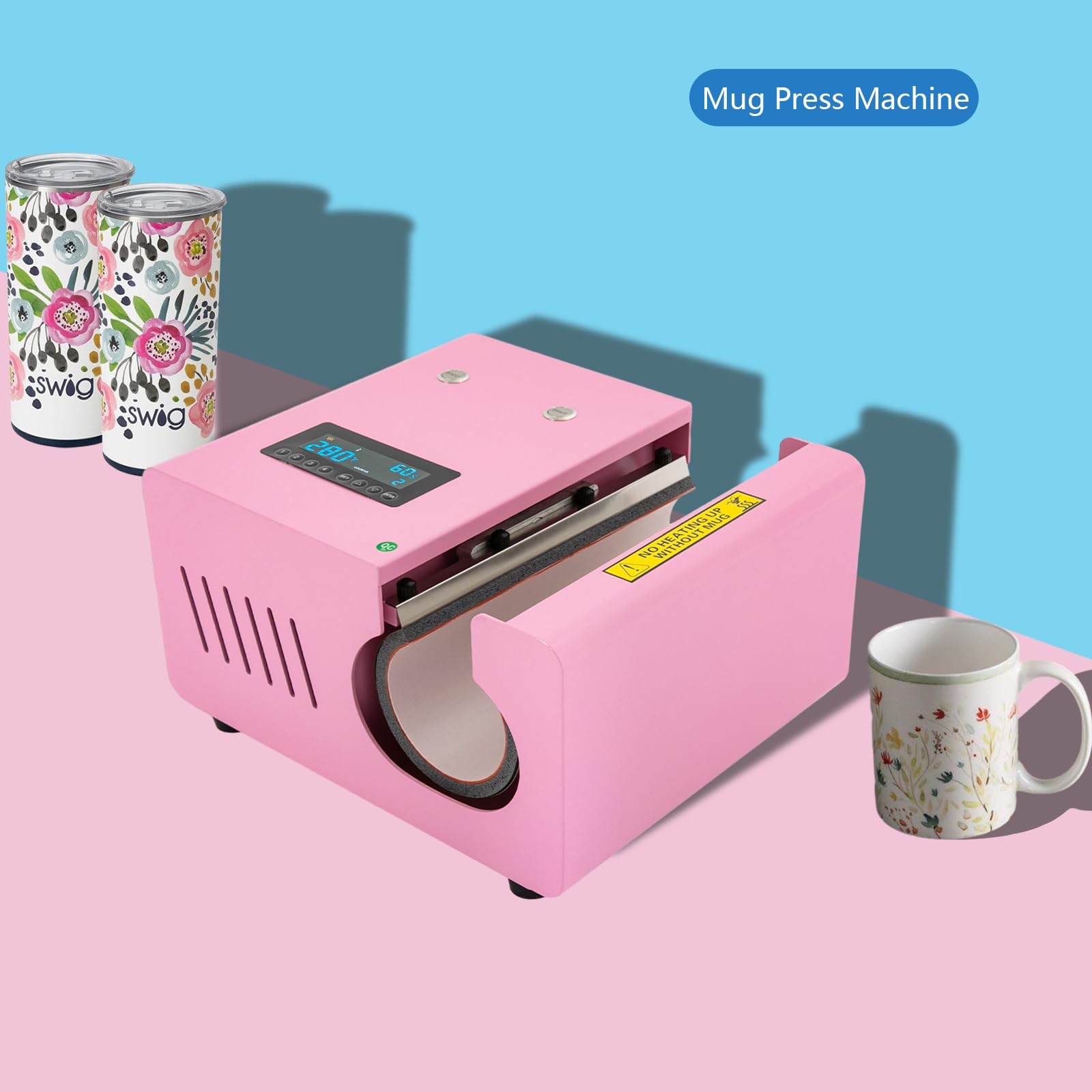 11-30OZ Auto Tumbler Heat Press, Mug Press Sublimation Machine Heat Up Fast & Even