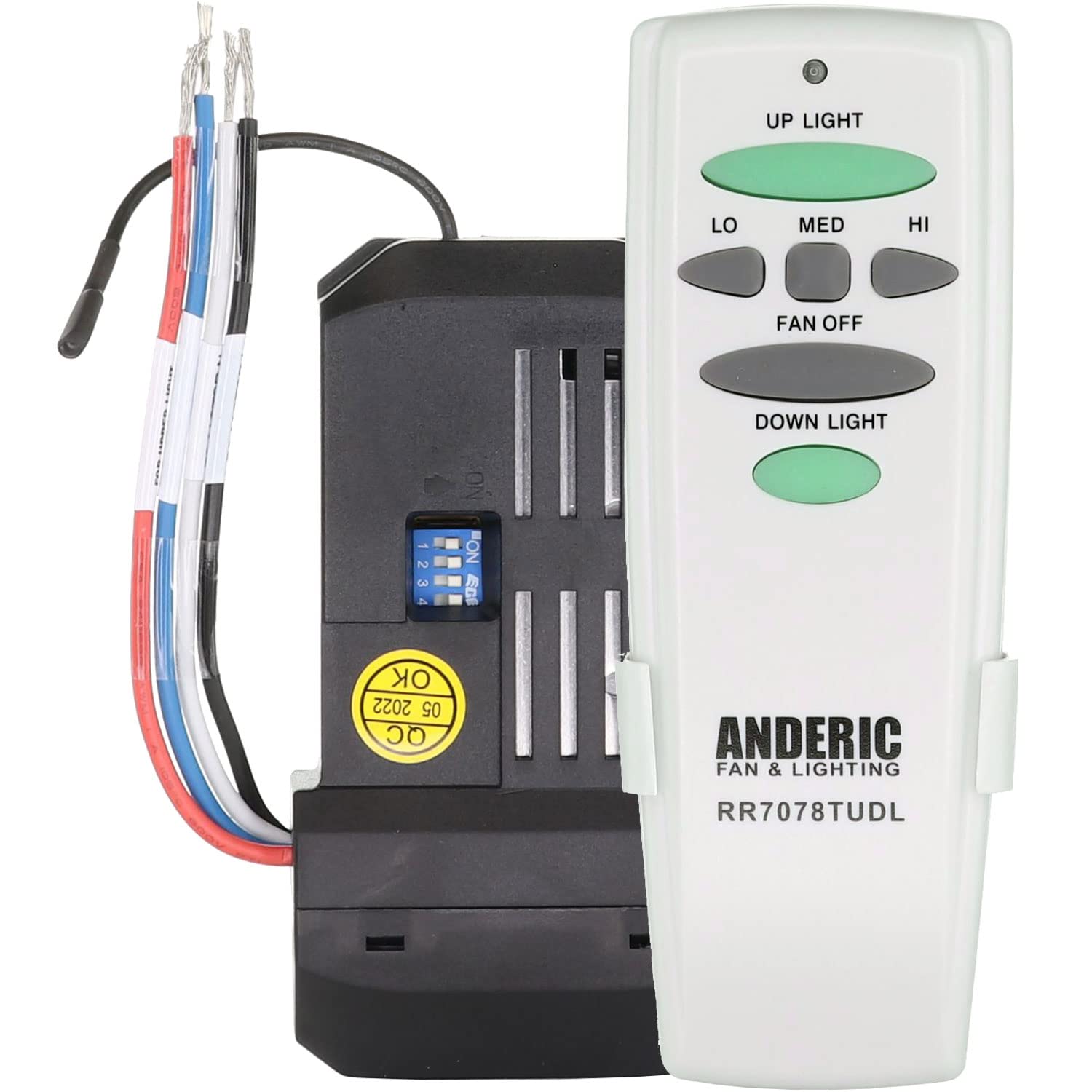 Replacement Universal Remote Control Conversion Kit with Dimming for Fan