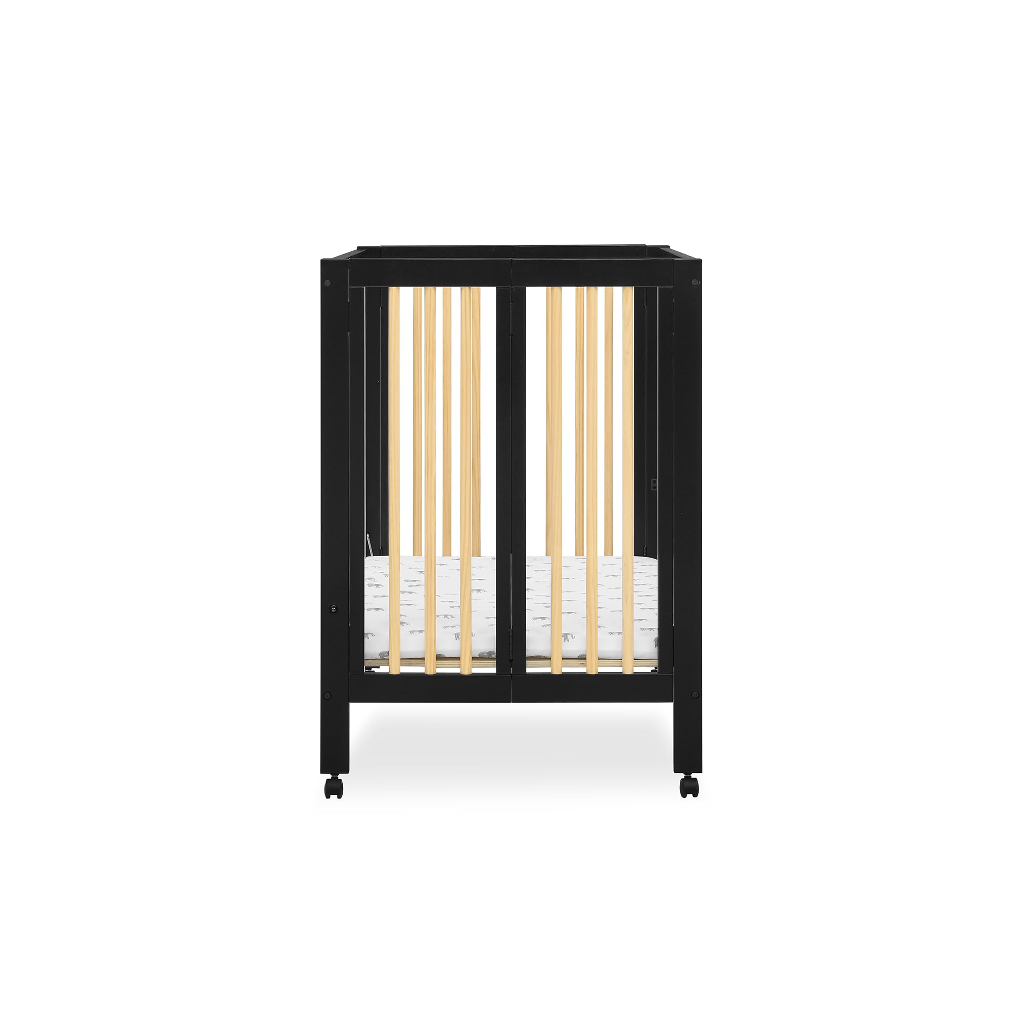 Mia Portable Folding Mini Crib with 1.5-Inch Mattress - Greenguard Gold Certified