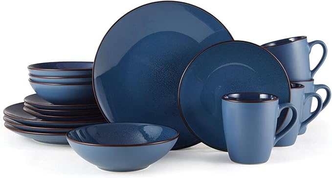 Pierce 16-Piece Dinnerware Set, Service for 4, Gray