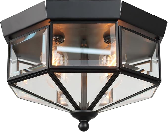 Mount Outdoor Ceiling Light Fixture, 4 Light Exterior Porch Ceiling Lights