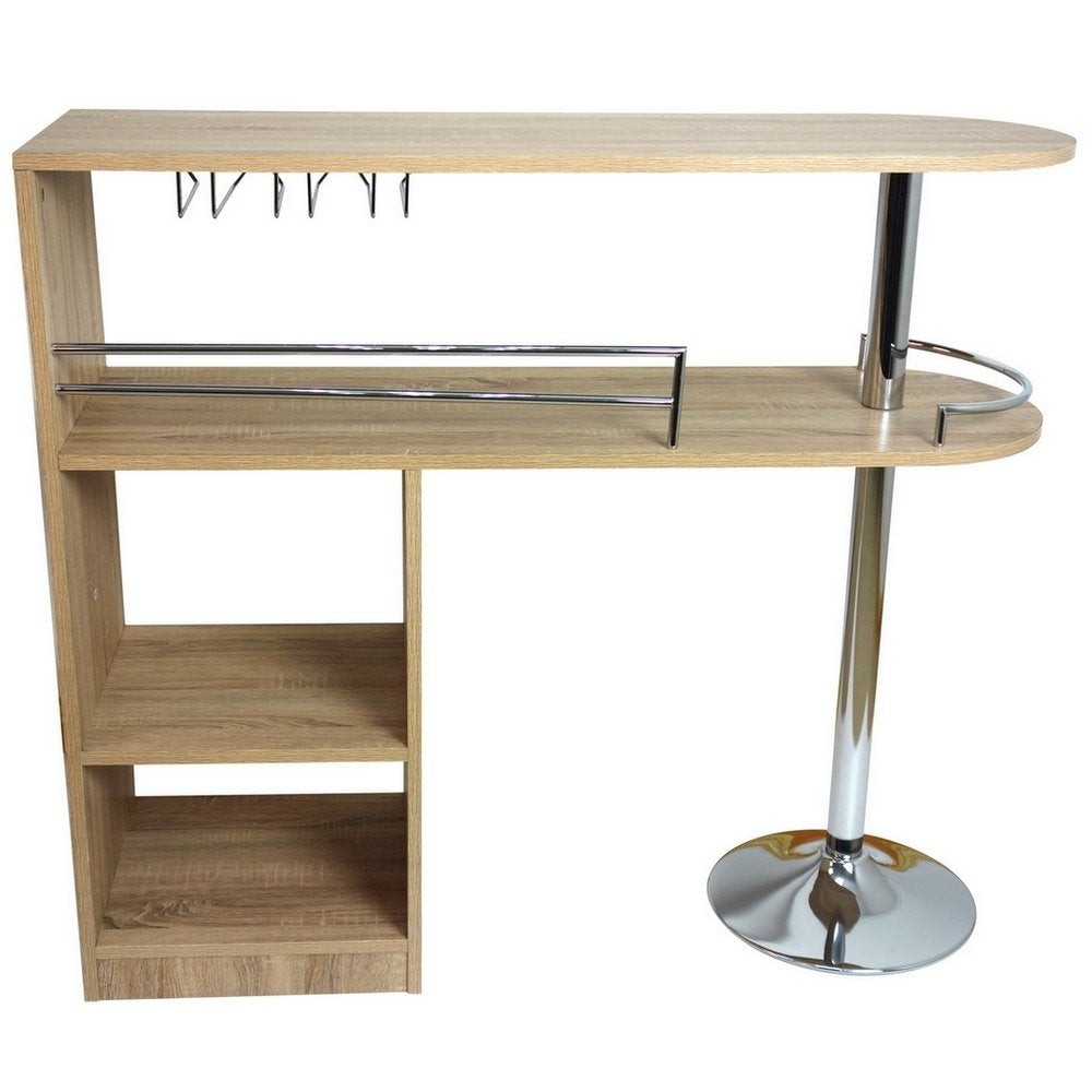 Kitchen Cocktail Bar Table - Oak
