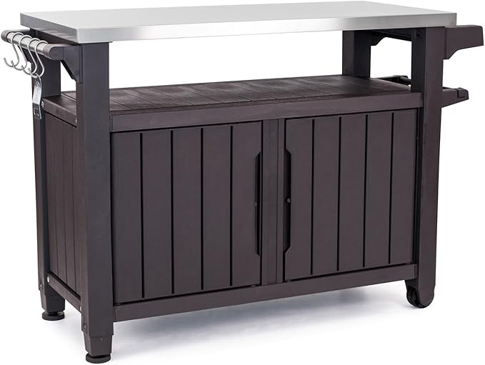 Unity XL Portable Outdoor Table with Stainless Steel Top for Kitchen