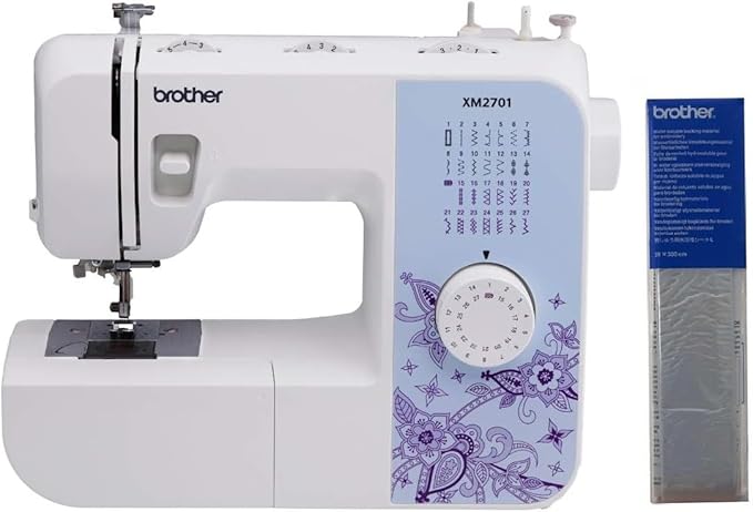 Sewing Machine, Lightweight, Full Featured, 27 Stitches, 6 Included Feet