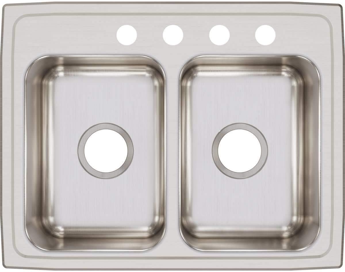 LR25193 Lustertone Classic Equal Double Bowl Stainless Steel Drop-in Sink