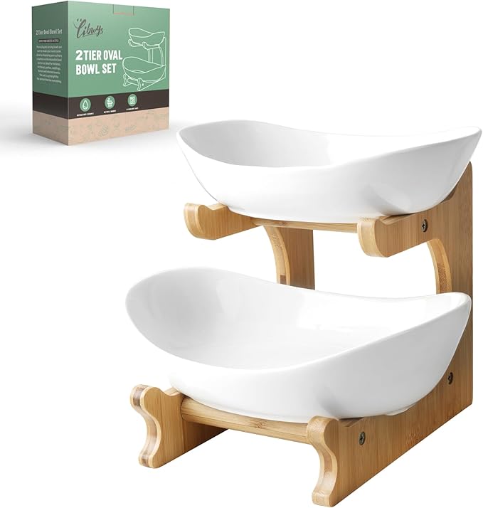 3 Tier Fruit Bowl for Kitchen Counter (PLUS edition) / Ceramic Serving Bowls