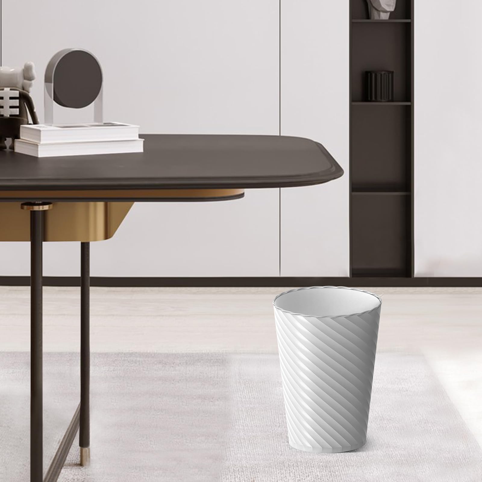 Bathroom Trash Can, 3 Pack 1.8 Gallons Small Trash Can with Trash Bags