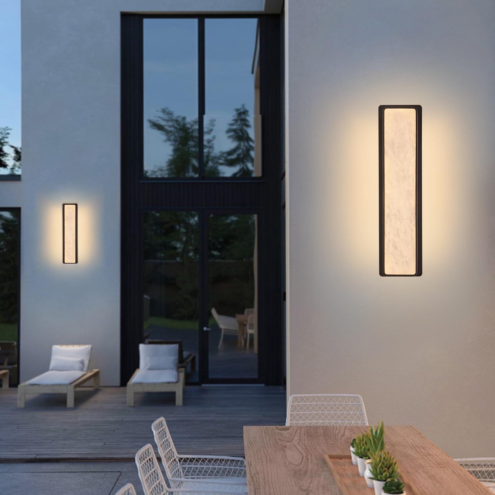 LED Natural Alabaster Gypsum Wall lamp 15W Warm Yellow 2700K Wall Mounted