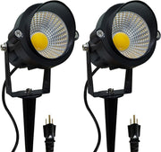 LED Outdoor Landscape Spot Lighting - 120V 12W Warm White Waterproof Spot Lights