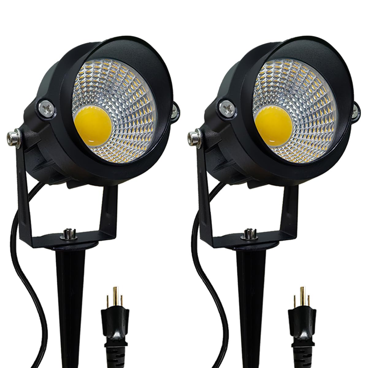 LED Outdoor Landscape Spot Lighting - 120V 12W Warm White Waterproof Spot Lights
