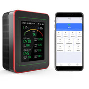 Professional 15-in-1 Air Quality Monitor with Smartphone APP - Dual Chip
