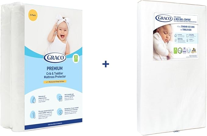 6-Inch Dual-Comfort Crib & Toddler Mattress - GREENGUARD Gold