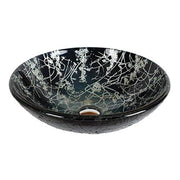 GVB81610 Tempered Glass Handmade Vessel Sink-Round Shape