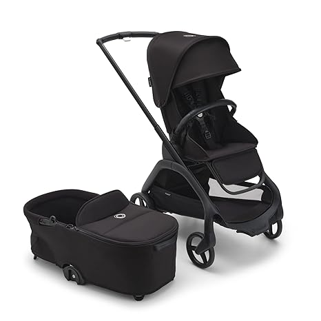 Dragonfly City Stroller with Full-Size Baby Bassinet and Toddler Seat