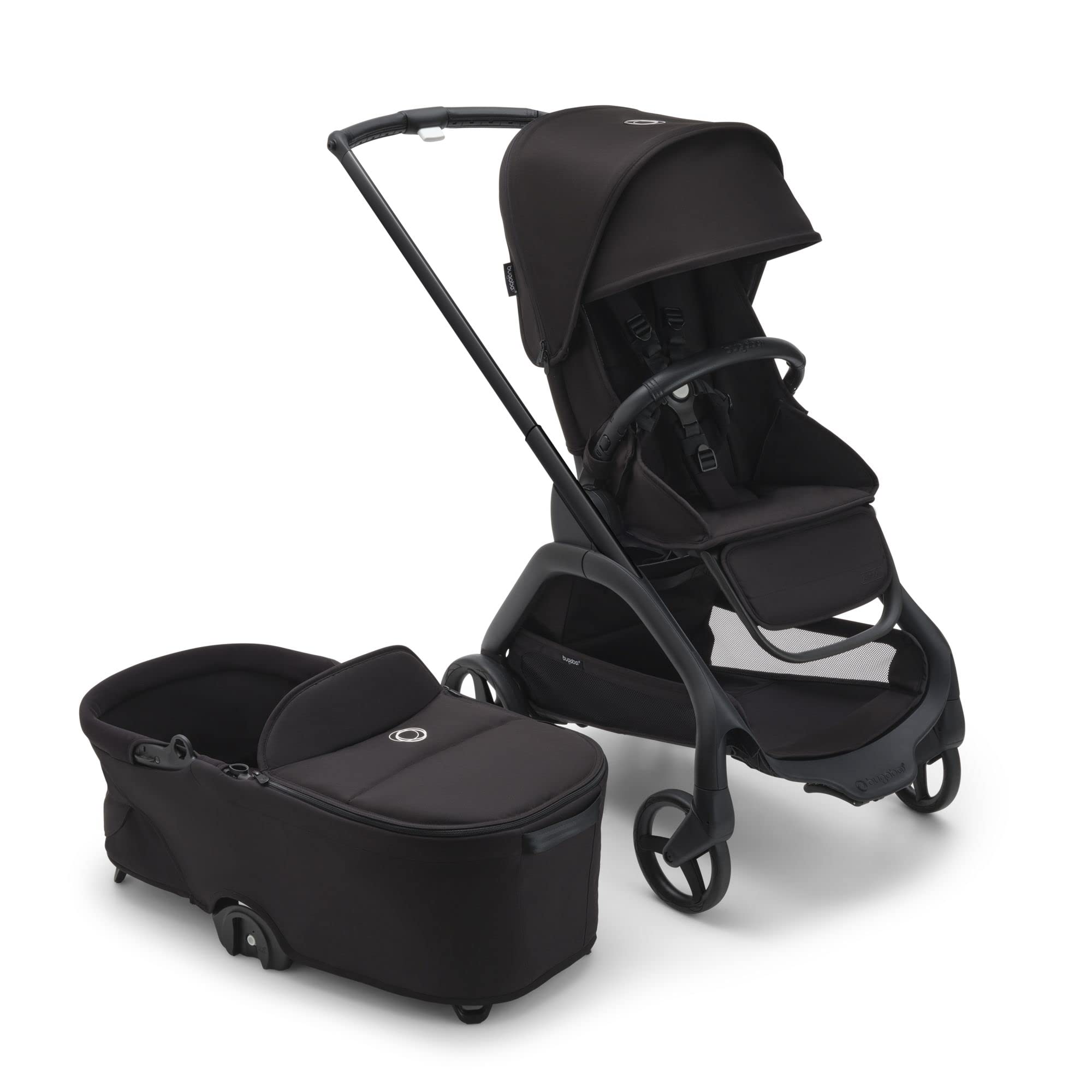 Dragonfly City Stroller with Full-Size Baby Bassinet and Toddler Seat