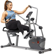 Fitness Elliptical Recumbent Cardio Bike, Cross Trainer Cycle for Indoor Arm/Leg Home