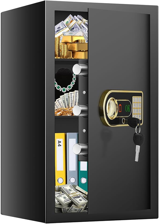 5.8 Cuft Large Safe Box Fireproof Waterproof, Fireproof Safe for Home Use