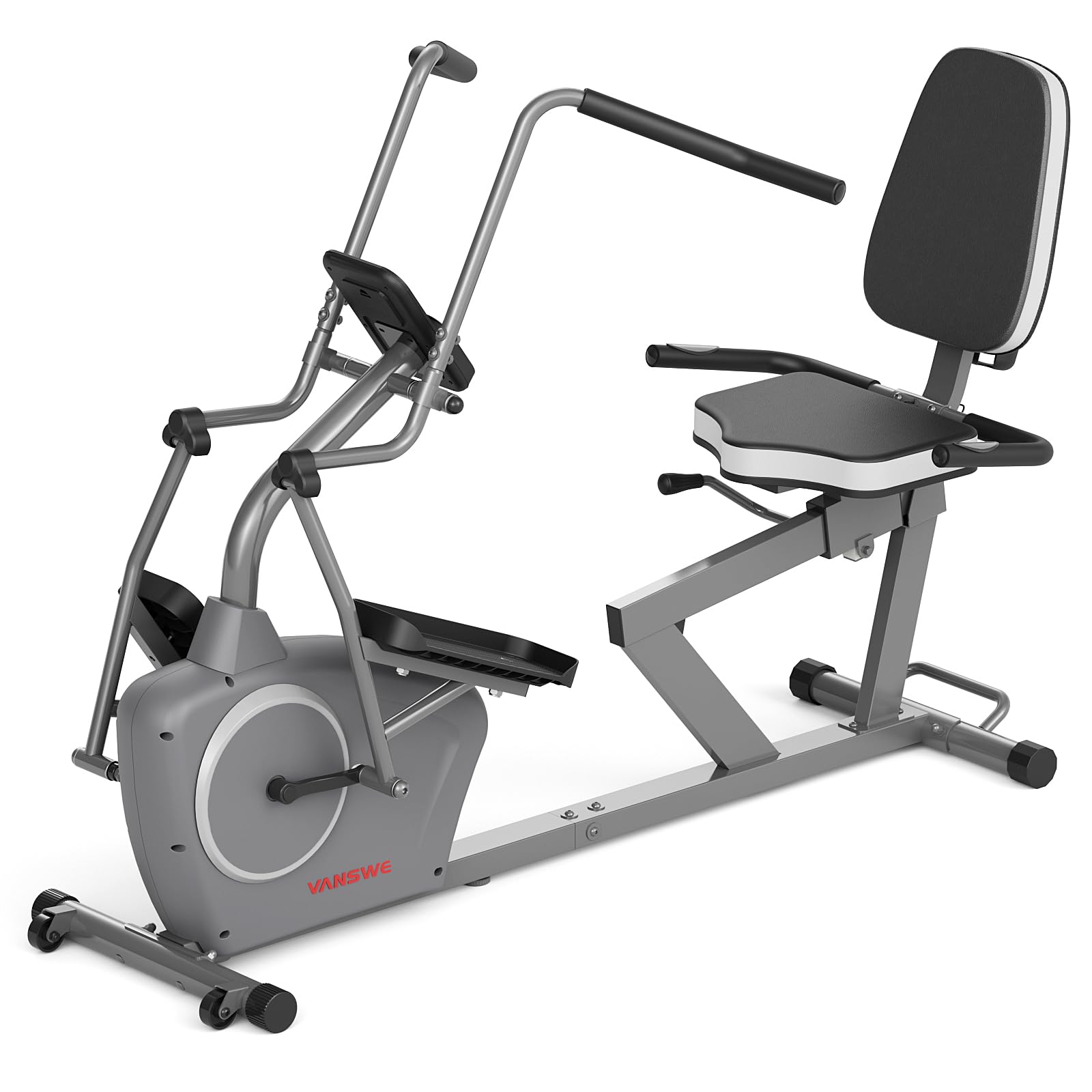 Recumbent Exercise Bike with Arm Exerciser for Seniors Adults Home Training
