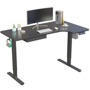 L-Shaped Electric Height Adjustable Desk