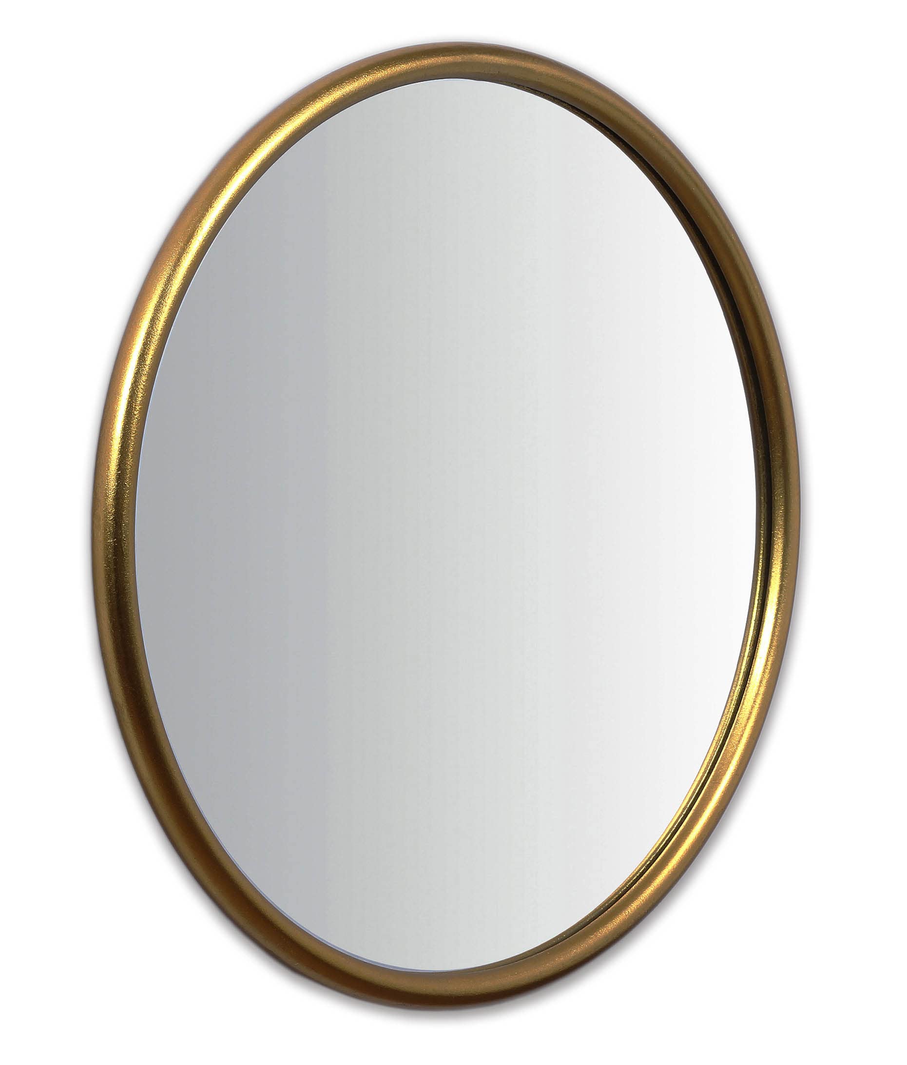 18 Inch Round Wall Mirror Gold Metal Frame Mirrors Wall Mount Hook Offered