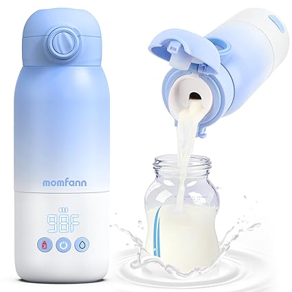 Portable Bottle Warmer for Travel, Dual Heating Modes for Breastmilk & Water On The Go