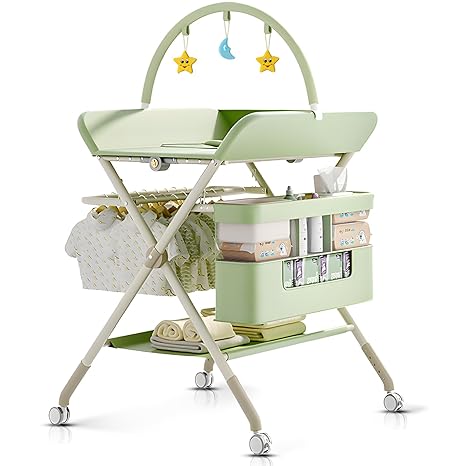 Foldable Portable Changing Table for Baby,Upgraded Style Baby Portable Diaper
