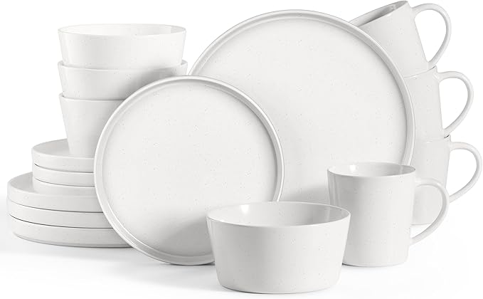 Dinnerware Sets, 16-Piece Stoneware Dinner Plates and Bowls