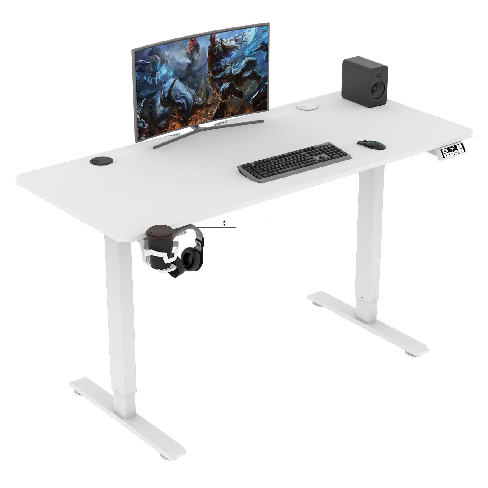 55x24inch Adjustable Desk Stand up Desk Electric Standing Desk Adjustable