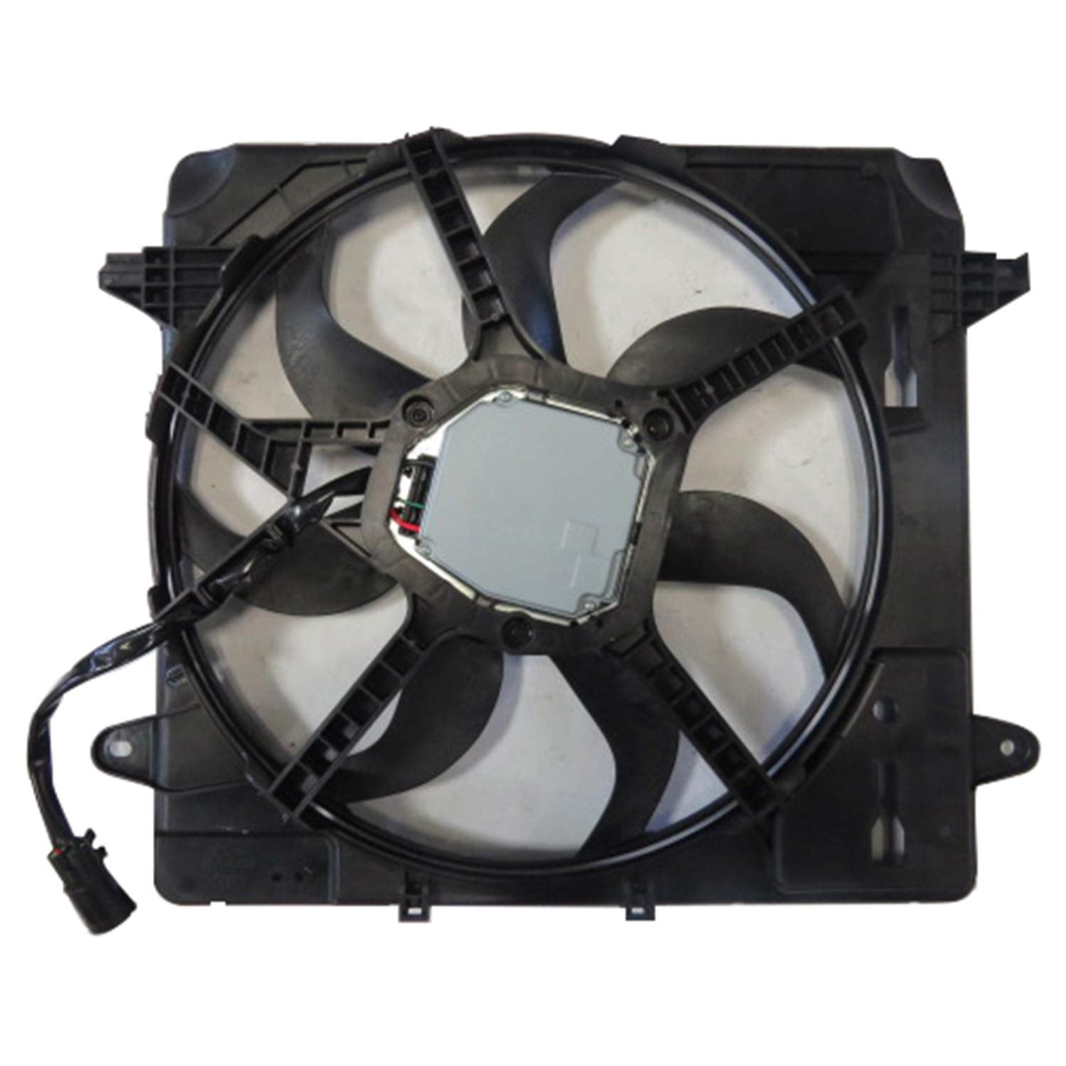 Cooling Fan Assembly Compatible with 2012-2018 Jeep Wrangler, Black