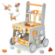 Wooden Baby Walker, Baby Push Walker, Tool Toy for Toddlers