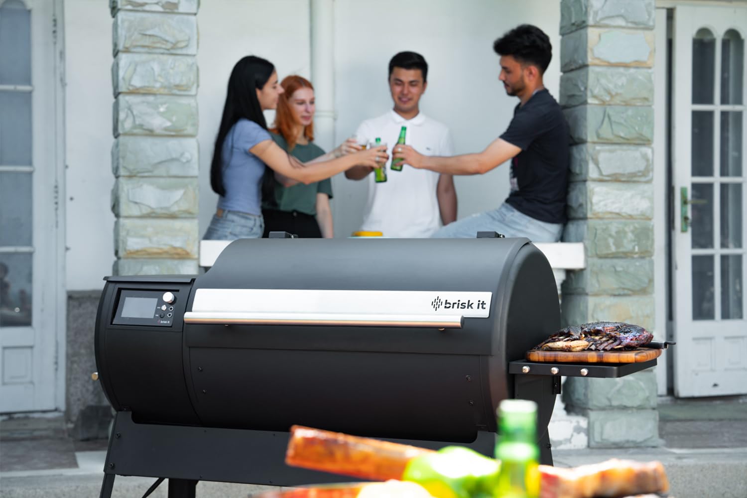 Origin-940 Electric Wood Pellet Smoker Grill – A.I. Smart BBQ Grill with WiFi