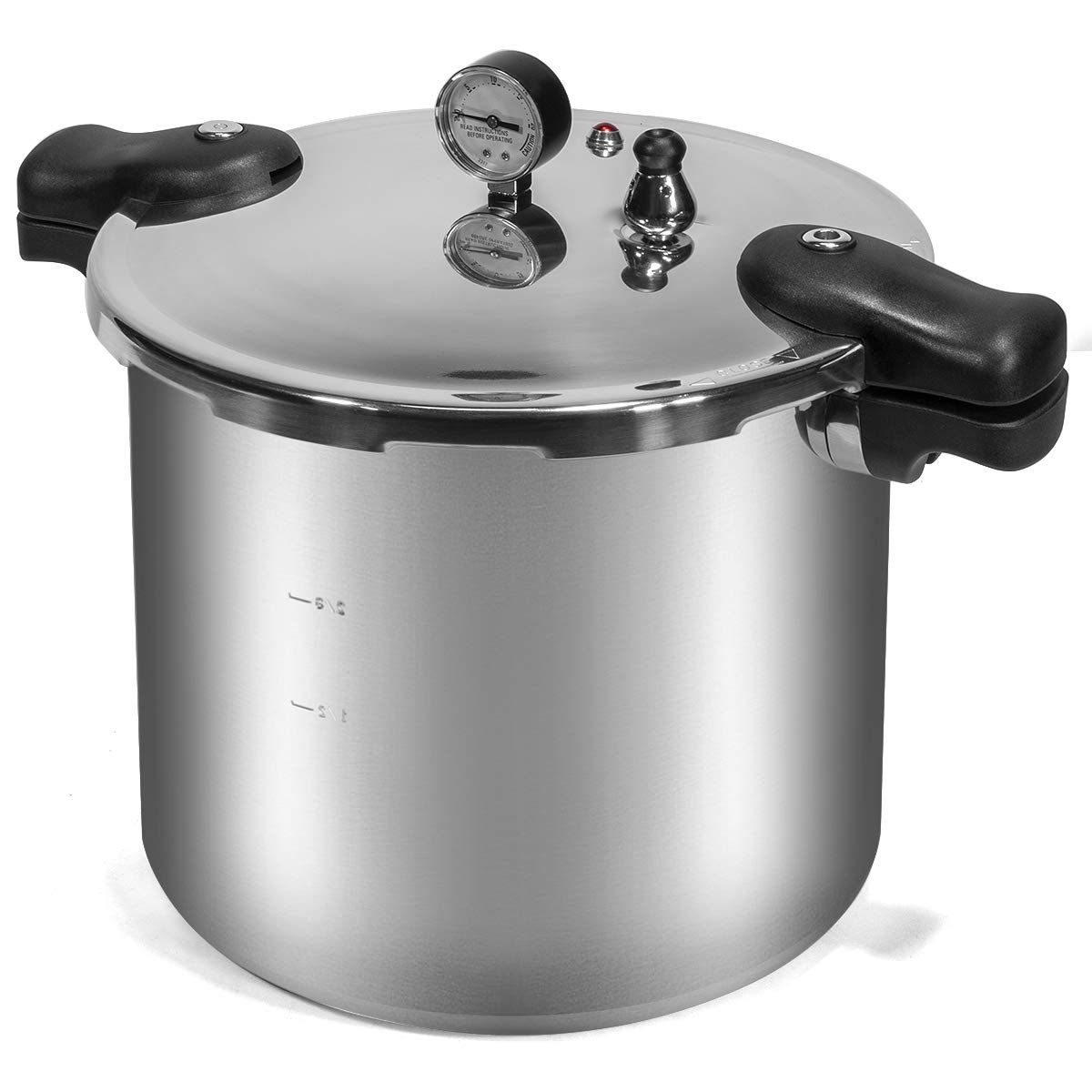22-Quart Pressure Canner Pressure Cooker Pressure Gauge with Rack