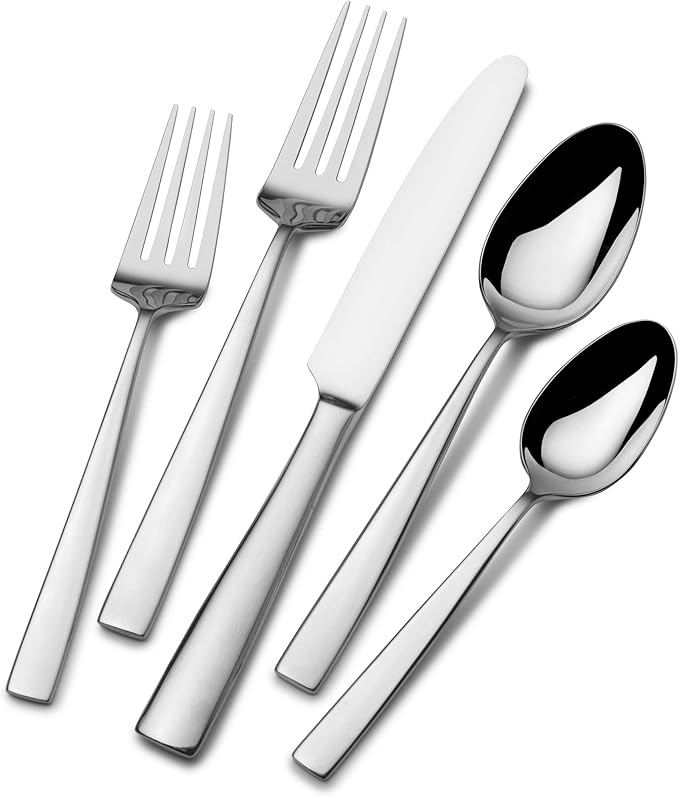 101-piece silverware set, 18/10 stainless steel cutlery set for 12