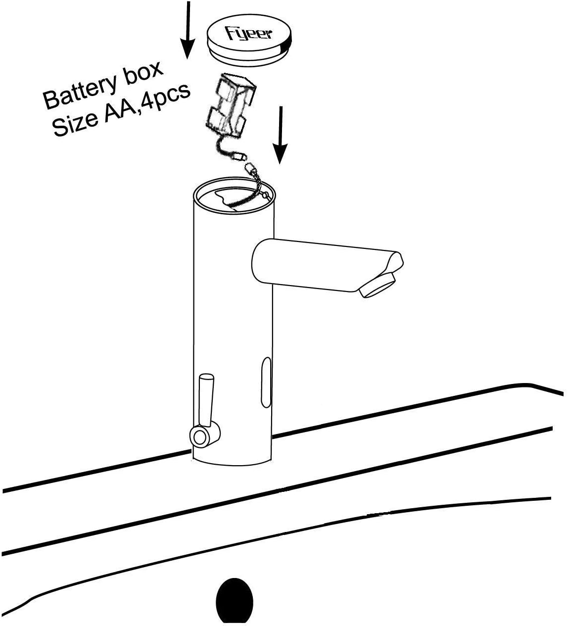 Automatic Touchless Bathroom Sink Faucet Sensor Motion Activated Commercial Hands Free Single Tap Temperature Control Adjustable Handle Auto Basin Brass Faucets for Home Vanity Chrome Polished Finish