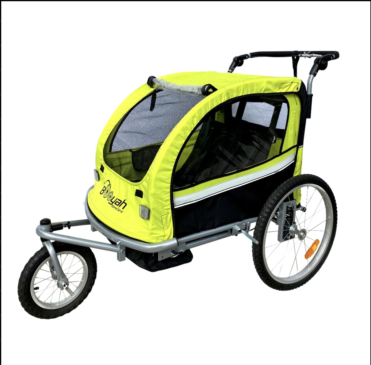 Double Child Baby Bike Bicycle Trailer, Jogger, Stroller with Suspension