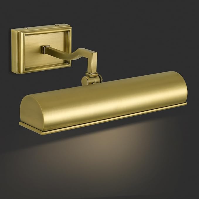 Picture Light 18" Brass Picture Lights for Wall 3-Light Gold Picture Frame