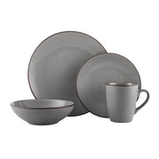 Pierce 16-Piece Dinnerware Set, Service for 4, Gray