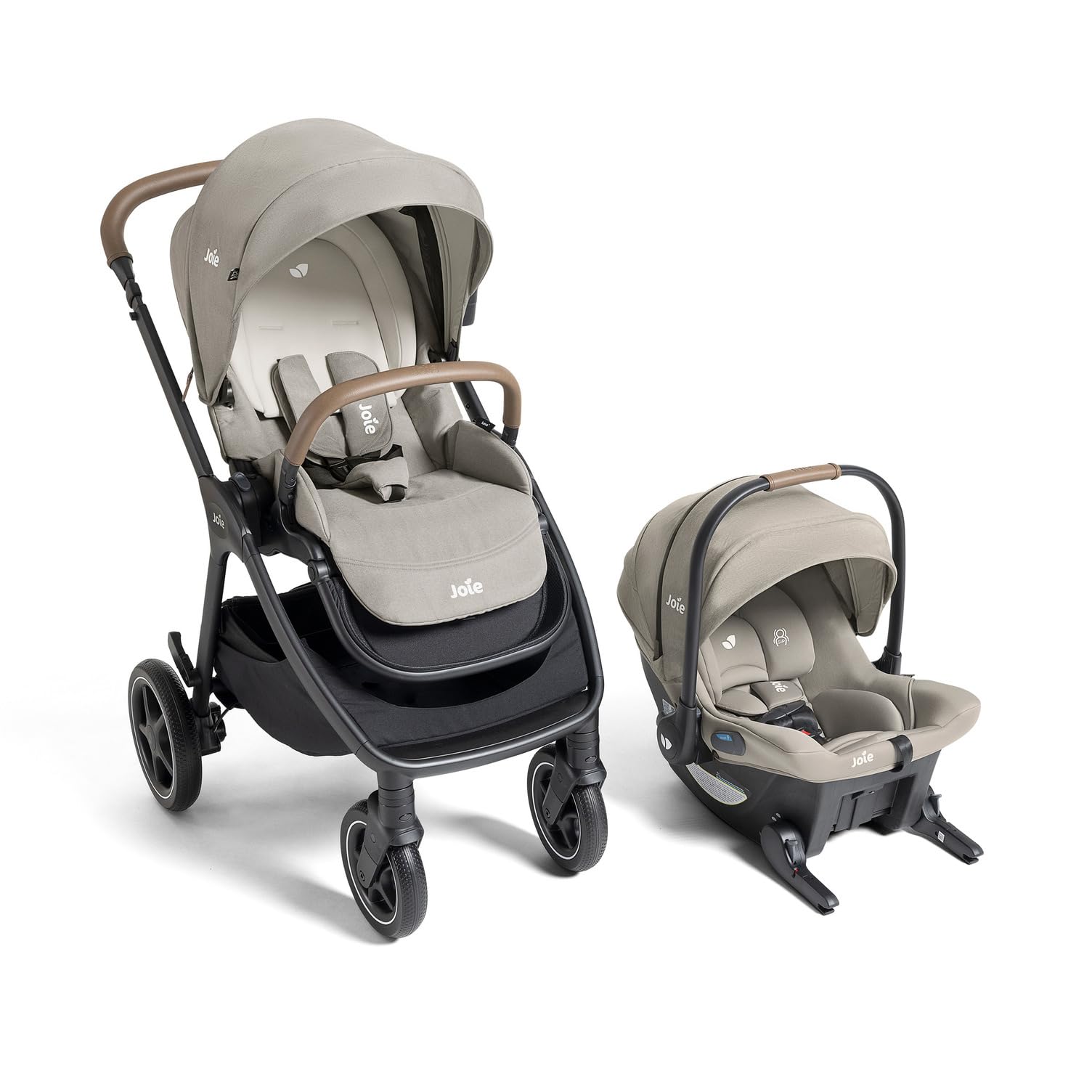Kava 3-in-1 Stroller and Mint Latch Car Seat, Travel System (Dove)