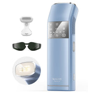 IPL Laser Hair Removal for Women and Men, 2 Lights, 2℃, 16.6 cm² Sapphire Ice Cooling for Sensitive Skin, 4-Pulse Mode for Ingrown Hair, Bikini, Face, Body Permanent Epilator Home Hair Removal Device