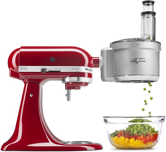 KSM2FPA Food Processor Attachment, Dicing Kit, Silver