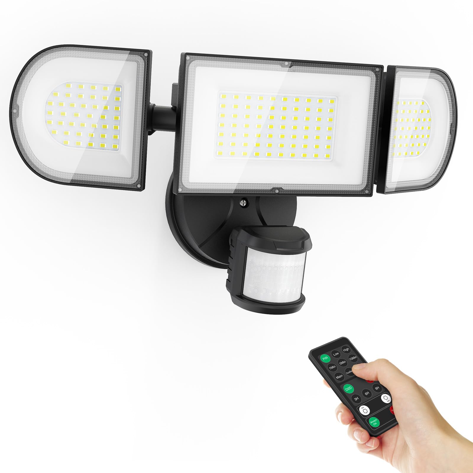 100W Motion Sensor Outdoor Lights, 9000LM LED Security Lights Motion Sensor Light