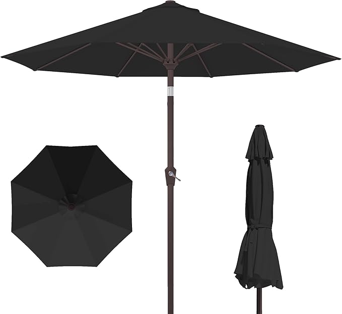10FT Patio Umbrella with Push Button Tilt and Crank