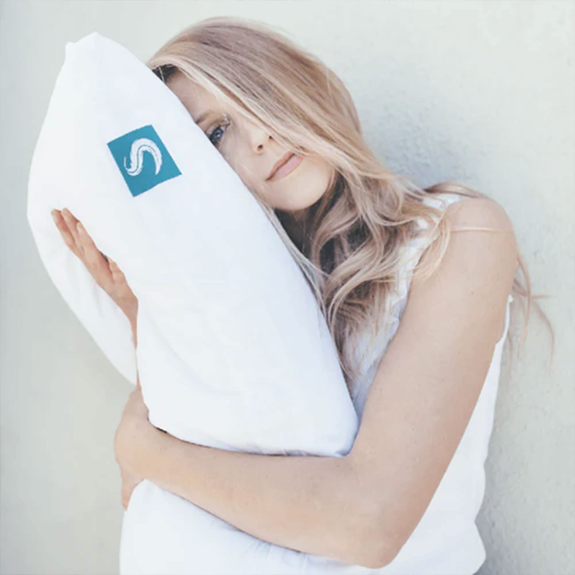 Cooling Bed Pillow & Removable Cover for Sleeping Sets, Queen Size